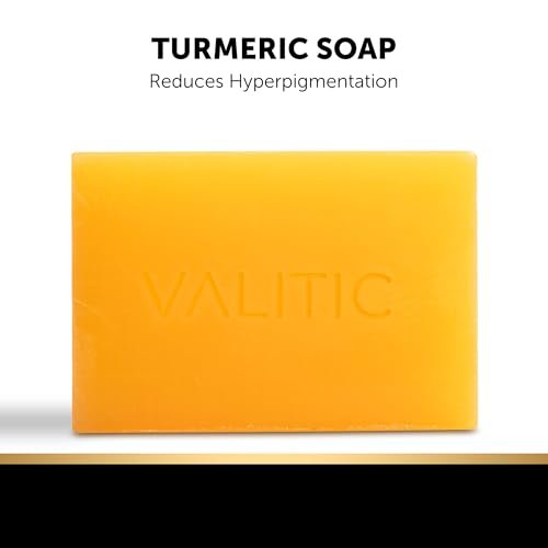 VALITIC Kojic Acid Soap Bars - Turmeric, Snail Mucin, Charcoal & Lemon - 4 Assorted Dark Spot Remover Soaps with Hyaluronic Acid, Vitamin C, Vitamin E & Shea Butter - görsel 14