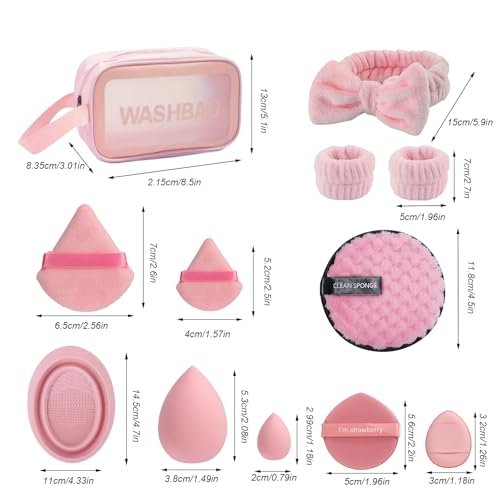 HIUZAR 42-Piece Makeup Brush Set: Premium Synthetic Foundation, Concealer, Eyeshadow, Blush Brushes with Sponge & Powder Puffs for Beginners & Professionals Avelisse