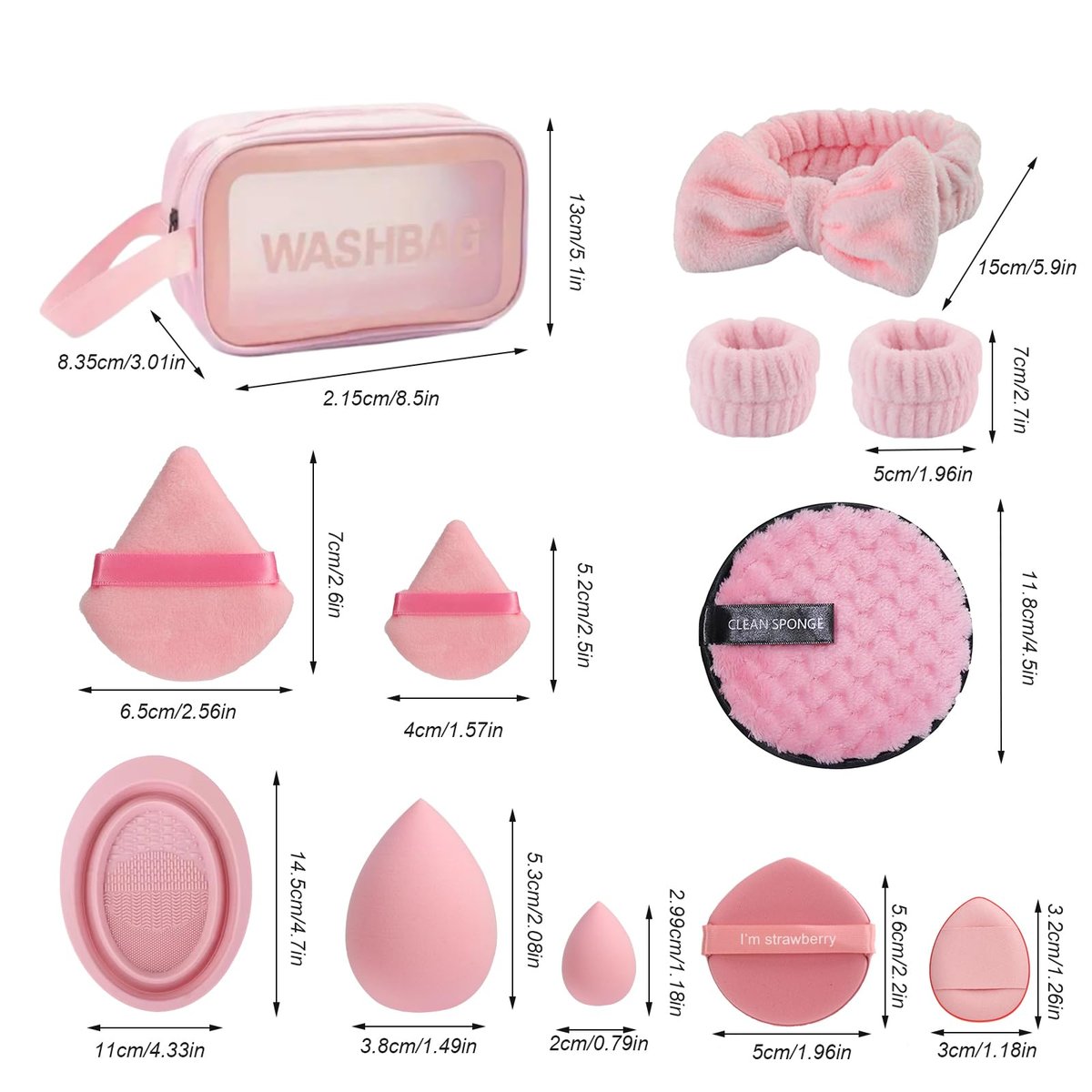 HIUZAR 42-Piece Makeup Brush Set: Premium Synthetic Foundation, Concealer, Eyeshadow, Blush Brushes with Sponge & Powder Puffs for Beginners & Professionals Avelisse