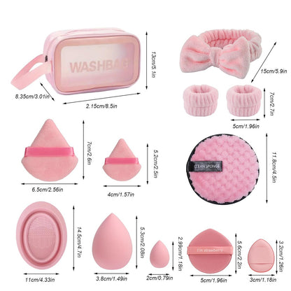 HIUZAR 42-Piece Makeup Brush Set: Premium Synthetic Foundation, Concealer, Eyeshadow, Blush Brushes with Sponge & Powder Puffs for Beginners & Professionals Avelisse