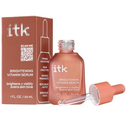 Brightening Vitamin Serum by ITK for Women - 1 oz | Vitamin C Face Serum