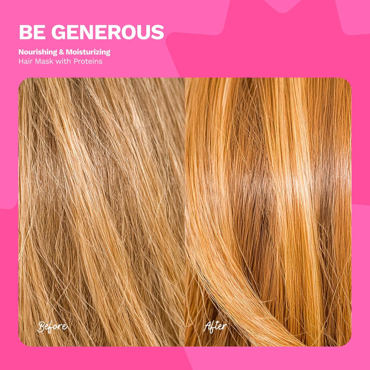Deep Repair Hair Mask for Dry, Damaged & Curly Hair – Hydrating Hair Mask with Castor Oil, Biotin & Ginger Milk – Sulfate Free Hair Mask for Color Treated Hair – Be Generous by Ginger Milk – 8 oz Avelisse