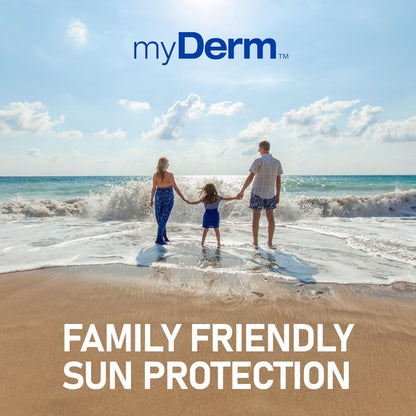 MyDerm Ultra-Moisturizing SPF 50 Sport Sunscreen Lotion – 128 oz Gallon, Hawaii Reef Compliant, Broad Spectrum UVA/UVB Protection Avelisse