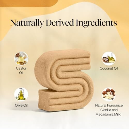 Kitsch Coconut Oil Shampoo Bar – Hydrate & Soften Dry Damaged Hair, Deep Moisturizing Curly Hair Shampoo, Safe for Color Treated Hair, Silicone, Paraben & Sulfate Free, Made in USA, 3.2 oz - görsel 5