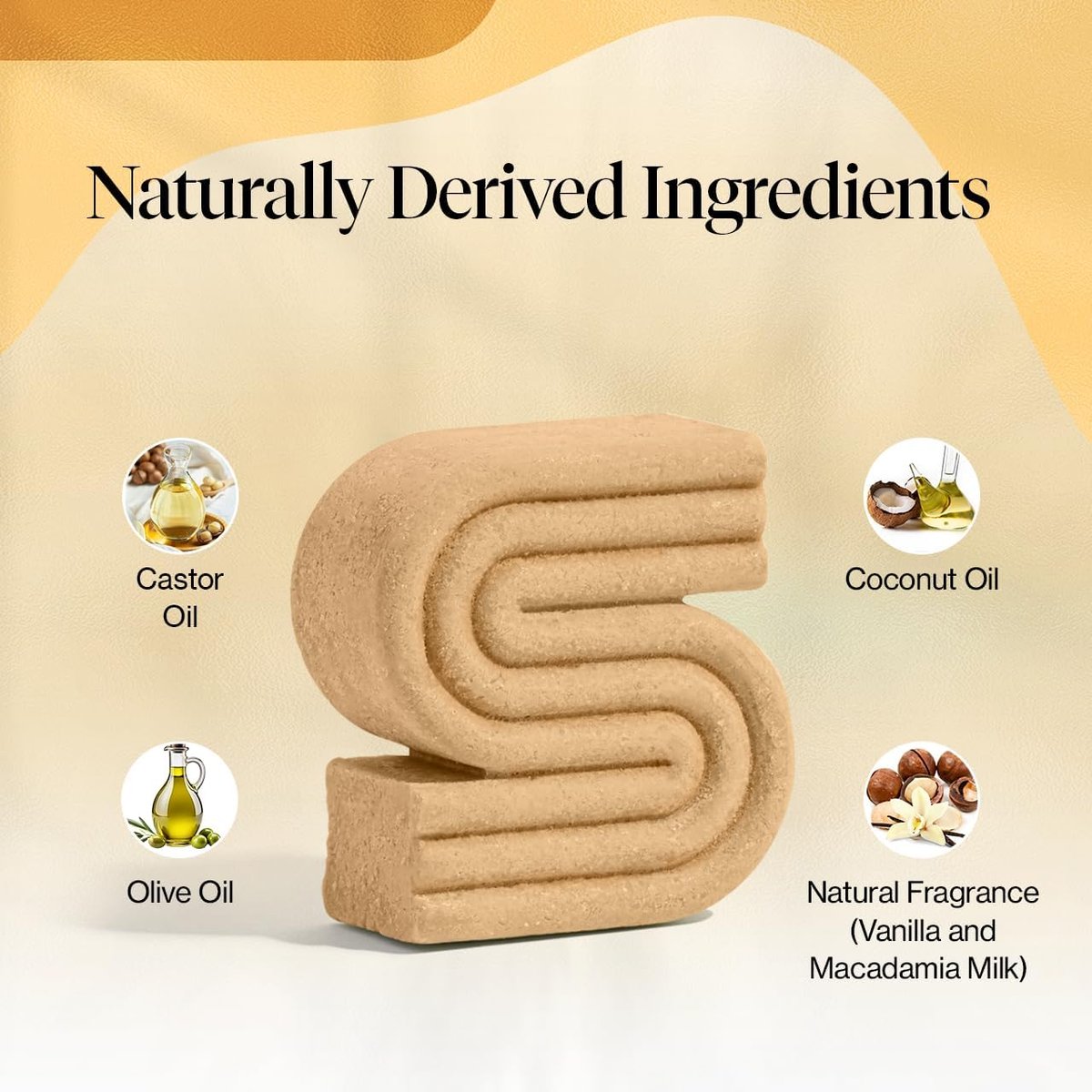 Kitsch Coconut Oil Shampoo Bar – Hydrate & Soften Dry Damaged Hair, Deep Moisturizing Curly Hair Shampoo, Safe for Color Treated Hair, Silicone, Paraben & Sulfate Free, Made in USA, 3.2 oz - görsel 6