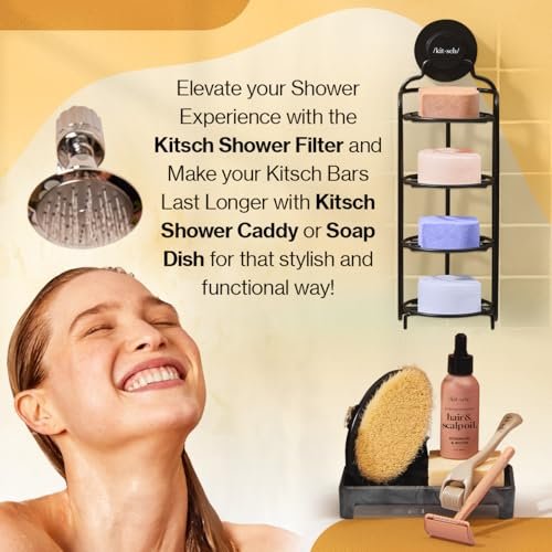 Kitsch Coconut Oil Shampoo Bar – Hydrate & Soften Dry Damaged Hair, Deep Moisturizing Curly Hair Shampoo, Safe for Color Treated Hair, Silicone, Paraben & Sulfate Free, Made in USA, 3.2 oz - görsel 16