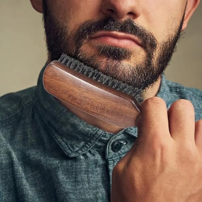 Lorsex Boar Bristle Hair Brush for Men – Slick Back Styling for Fine, Thin, Medium Hair & Beard Avelisse