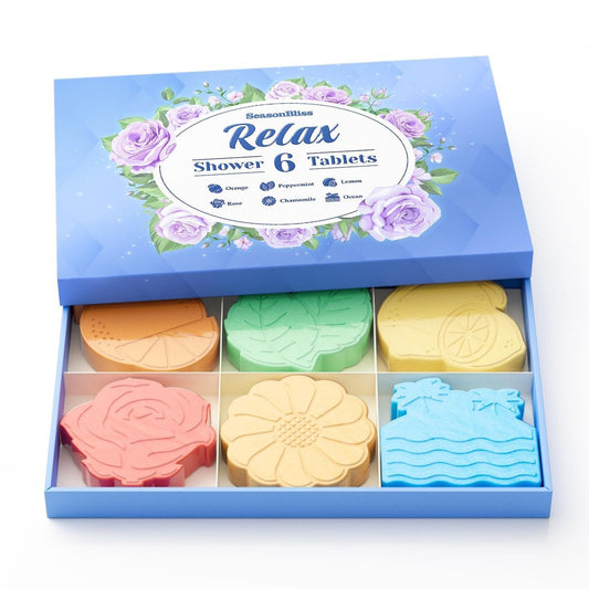 SeasonBliss Shower Steamers 6 Pack – Unique – Six Distinct Scents: Enjoy a variety of aromatherapy benefits – – Image 1