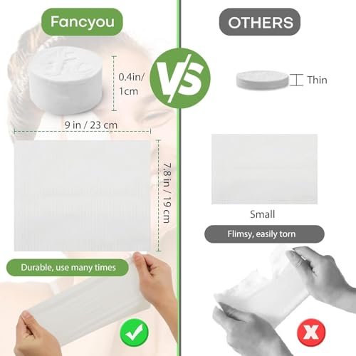 Compressed Towel Tablets 100 Count – Thickened Disposable Face Towel, Biodegradable Cotton Wash Cloths, Portable Mini Compressed Washcloths for Travel, Gym, Home, Outdoor Activities Avelisse