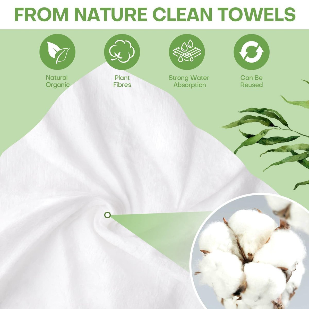Compressed Towel Tablets 100 Count – Thickened Disposable Face Towel, Biodegradable Cotton Wash Cloths, Portable Mini Compressed Washcloths for Travel, Gym, Home, Outdoor Activities Avelisse