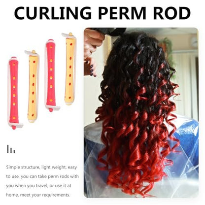 minkissy 24-Pack Perm Rods Hair Curlers – Lightweight Portable Hair Rollers for Home & Travel (3.14 Inches)