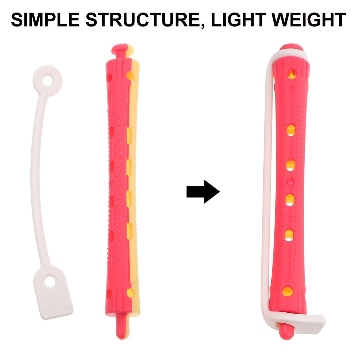minkissy 24-Pack Perm Rods Hair Curlers – Lightweight Portable Hair Rollers for Home & Travel (3.14 Inches) - görsel 13