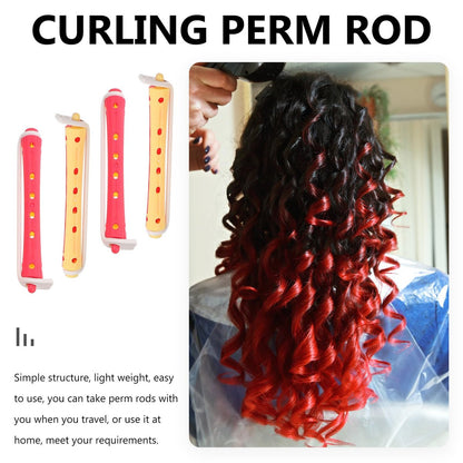 minkissy 24-Pack Perm Rods Hair Curlers – Lightweight Portable Hair Rollers for Home & Travel (3.14 Inches)