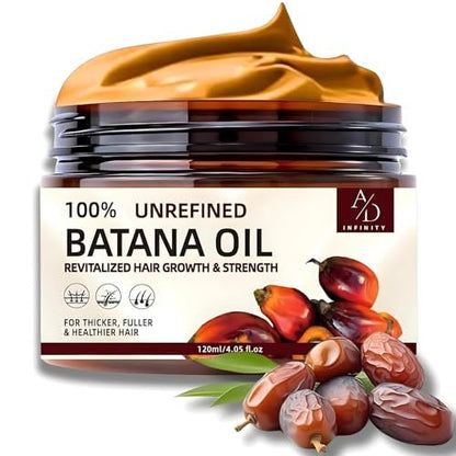 100% Unrefined Raw Batana Oil for Hair Growth - Dr. Sebi Inspired Organic Pure from Honduras with Keratin & Coffee Extract - Botana Oil 4oz Avelisse
