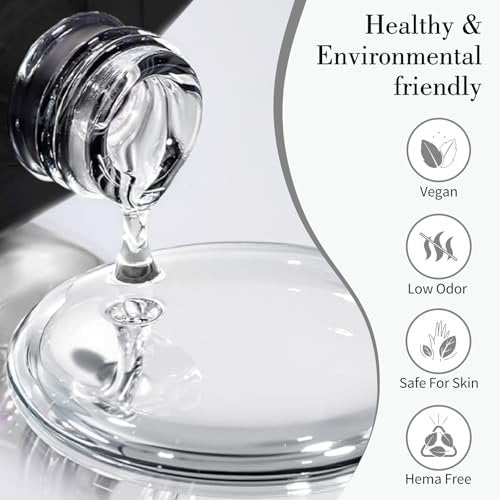 CANNI Gel Base Coat – 9ML Soak-Off UV/LED Base Gel Nail Polish, Long-Lasting Clear Layer for DIY or Salon Use - görsel 4