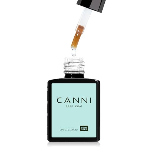 CANNI Gel Base Coat – 9ML Soak-Off UV/LED Base Gel Nail Polish, Long-Lasting Clear Layer for DIY or Salon Use - görsel 2