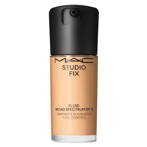 MAC Studio Fix Fluid Broad Spectrum SPF 15 Foundation - C40 (Light Beige) - 1 fl oz / 30 mL Avelisse