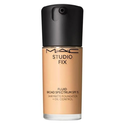 MAC Studio Fix Fluid Broad Spectrum SPF 15 Foundation - C40 (Light Beige) - 1 fl oz / 30 mL Avelisse