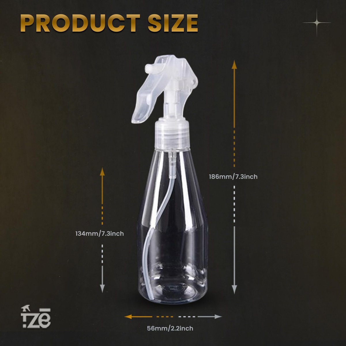 FZE Ultra Fine Mist Spray Bottles Pack of 2 – 6.76 oz (200ml) Plant Mister for Hair, Plants, Cleaning, Gardening, Essential Oils - görsel 17