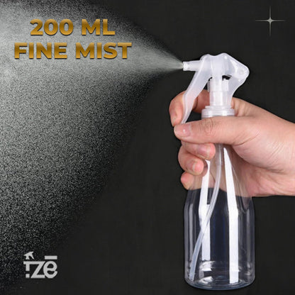 FZE Ultra Fine Mist Spray Bottles Pack of 2 – 6.76 oz (200ml) Plant Mister for Hair, Plants, Cleaning, Gardening, Essential Oils