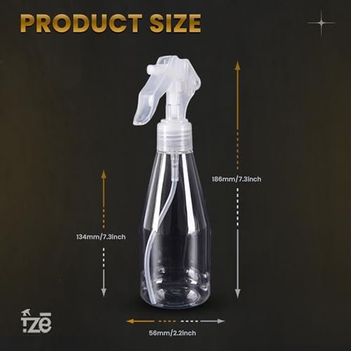 FZE Ultra Fine Mist Spray Bottles Pack of 2 – 6.76 oz (200ml) Plant Mister for Hair, Plants, Cleaning, Gardening, Essential Oils - görsel 18