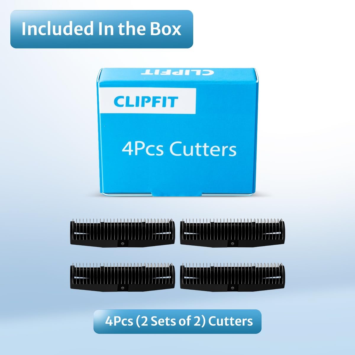CLIPFIT Foil Shaver Replacement Blades Compatible with Andis TS1, TS2, Babyliss FXFS2, Wahl 5 Star Vanish – 4-Pack (2 Sets) - görsel 9