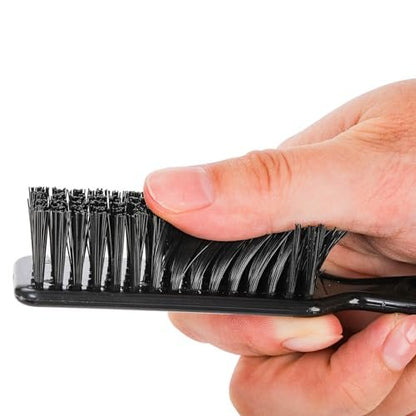 ZEAYEA 50 Pcs Blade Clipper Cleaning Brush - Professional Barber Blade Cleaning Brush, Nylon Hair Styling Brush Tool for Trimmer, Clipper, Manicure, Salon Haircut, Barbers Supplies, Black Avelisse