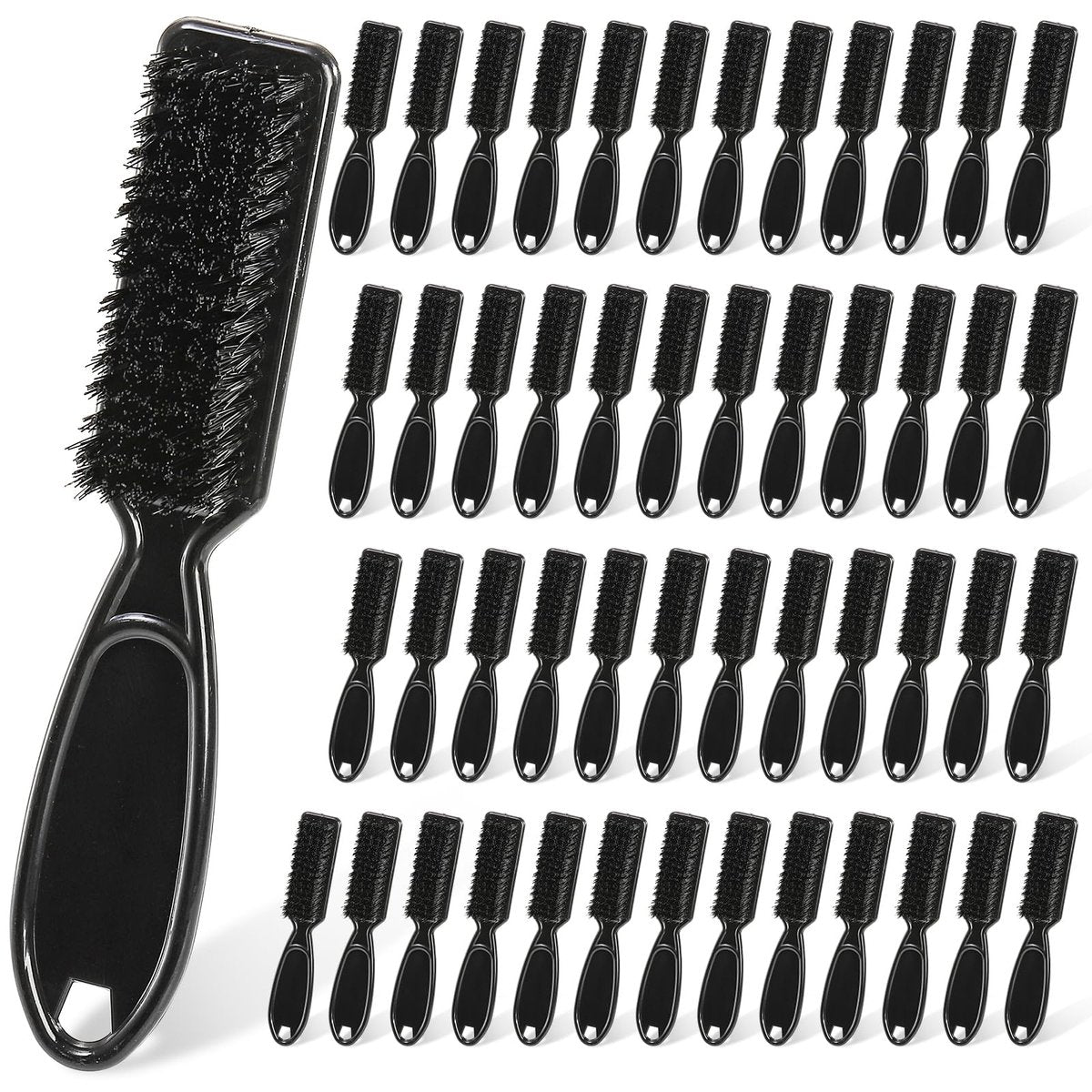 ZEAYEA 50 Pcs Blade Clipper Cleaning Brush - Professional Barber Blade Cleaning Brush, Nylon Hair Styling Brush Tool for Trimmer, Clipper, Manicure, Salon Haircut, Barbers Supplies, Black Avelisse