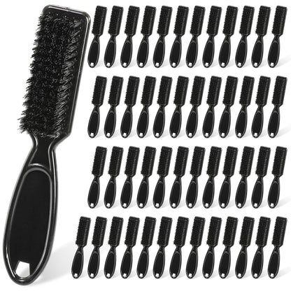ZEAYEA 50 Pcs Blade Clipper Cleaning Brush - Professional Barber Blade Cleaning Brush, Nylon Hair Styling Brush Tool for Trimmer, Clipper, Manicure, Salon Haircut, Barbers Supplies, Black Avelisse