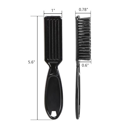 ZEAYEA 50 Pcs Blade Clipper Cleaning Brush - Professional Barber Blade Cleaning Brush, Nylon Hair Styling Brush Tool for Trimmer, Clipper, Manicure, Salon Haircut, Barbers Supplies, Black Avelisse
