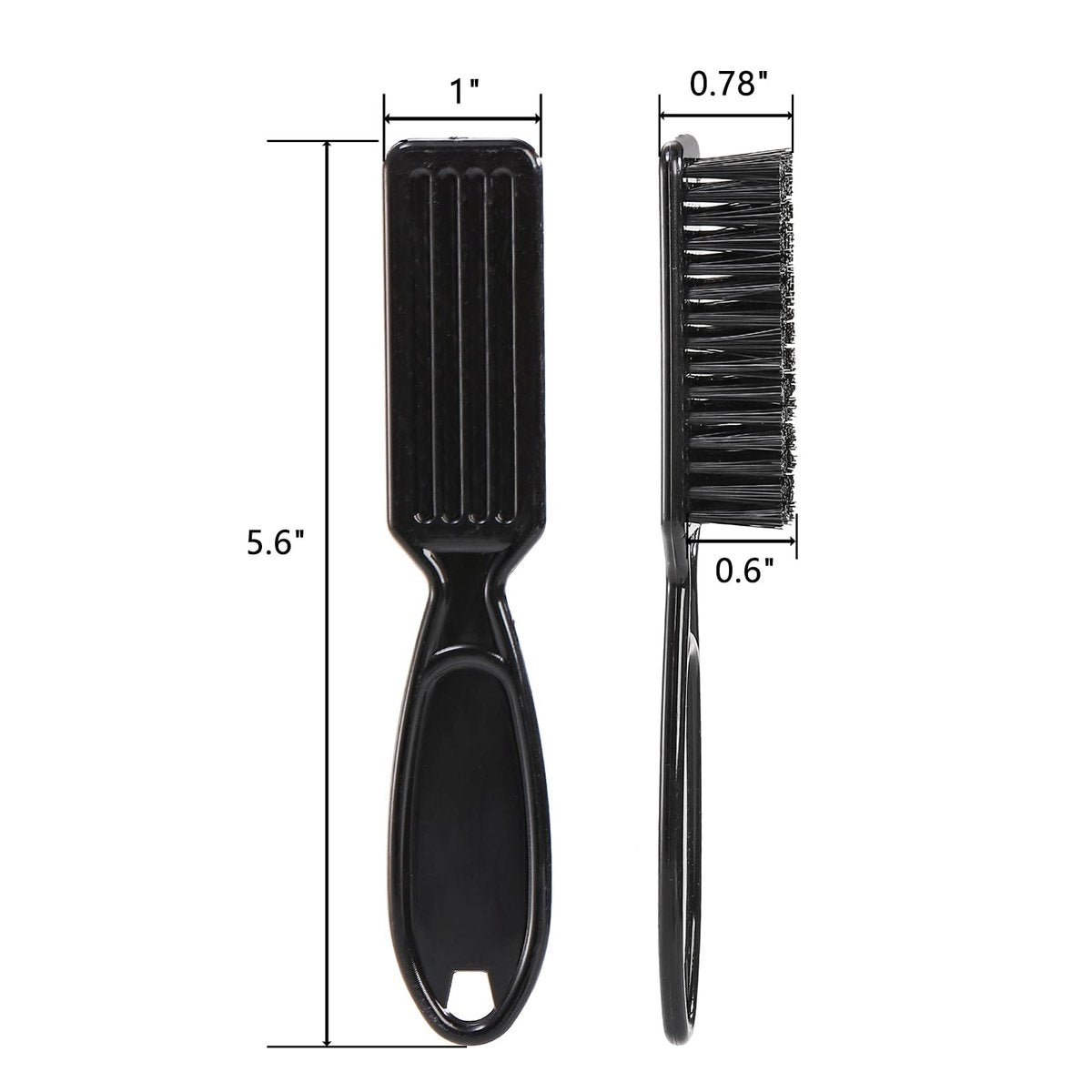 ZEAYEA 50 Pcs Blade Clipper Cleaning Brush - Professional Barber Blade Cleaning Brush, Nylon Hair Styling Brush Tool for Trimmer, Clipper, Manicure, Salon Haircut, Barbers Supplies, Black Avelisse