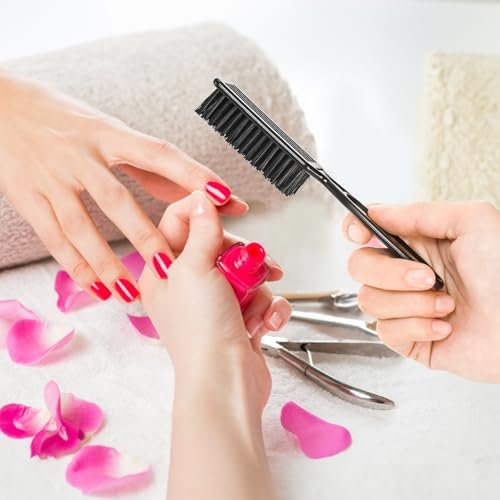 ZEAYEA 50 Pcs Blade Clipper Cleaning Brush - Professional Barber Blade Cleaning Brush, Nylon Hair Styling Brush Tool for Trimmer, Clipper, Manicure, Salon Haircut, Barbers Supplies, Black Avelisse