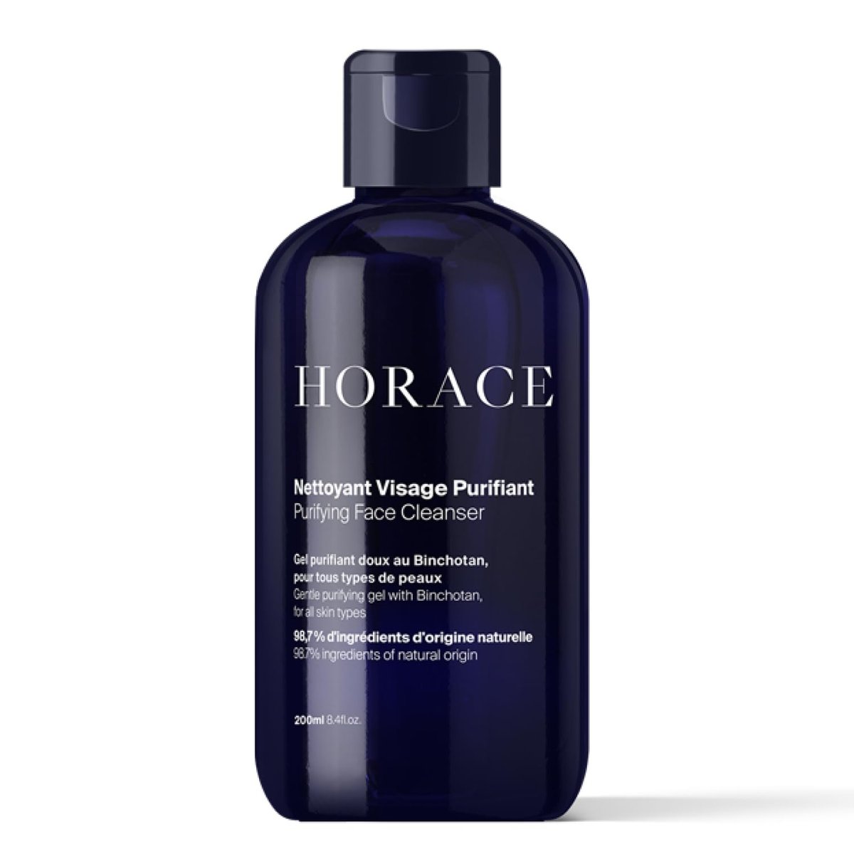 HORACE Face Cleanser for Men - Purifying Gel, Excess Sebum Control, Unscented, 200 ml Avelisse