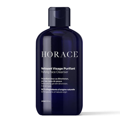 HORACE Face Cleanser for Men - Purifying Gel, Excess Sebum Control, Unscented, 200 ml Avelisse