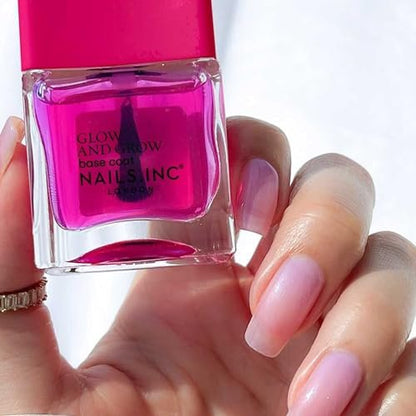 Nails Inc 45 Second Speedy Gloss Nail Polish - Sienna Sheer Pink - Quick Dry, No Chip, Long Lasting - Vegan 0.47 Fl Oz