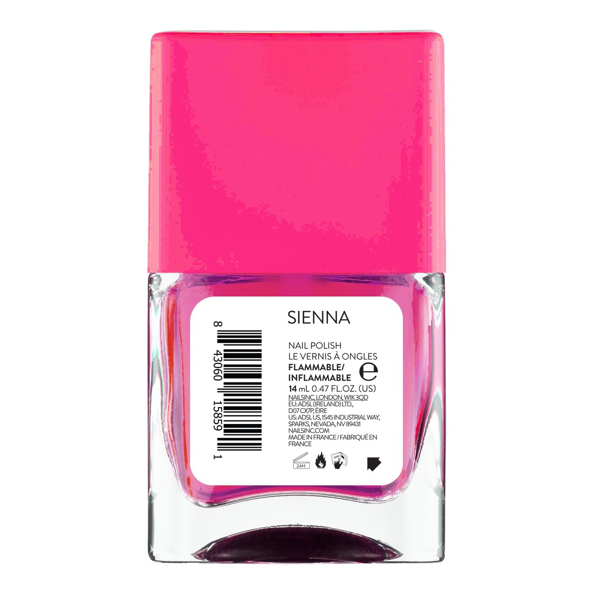 Nails Inc 45 Second Speedy Gloss Nail Polish - Sienna Sheer Pink - Quick Dry, No Chip, Long Lasting - Vegan 0.47 Fl Oz - görsel 17