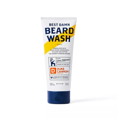 Duke Cannon Beard Wash for Men – Hydrating Beard Shampoo & Facial Hair Cleanser – Gently Cleans, Softens & Conditions Beard – 6 fl oz