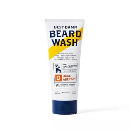 Duke Cannon Beard Wash for Men – Hydrating Beard Shampoo & Facial Hair Cleanser – Gently Cleans, Softens & Conditions Beard – 6 fl oz