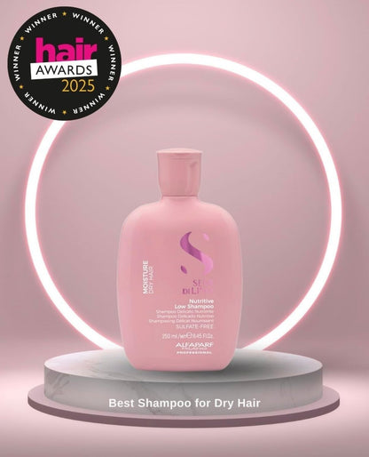 ALFAPARF MILANO Semi di Lino Moisturizing Shampoo and Hair Mask for Dry Hair - Hydrates, Nourishes, Softens - Color Safe - Adds Shine and Softness on Dry Damaged Hair - Sulfate Free Avelisse
