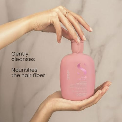 ALFAPARF MILANO Semi di Lino Moisturizing Shampoo and Hair Mask for Dry Hair - Hydrates, Nourishes, Softens - Color Safe - Adds Shine and Softness on Dry Damaged Hair - Sulfate Free Avelisse