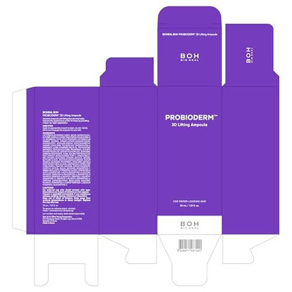 BIOHEAL BOH Probioderm™ 3D Lifting Ampoule 1.01 fl oz (30 ml) | Advanced Elasticity Serum for Sculpted, Firm Skin | Powerful 3D Lifting Formula with Probiotics & Peptides