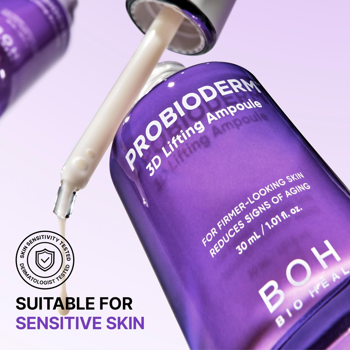 BIOHEAL BOH Probioderm™ 3D Lifting Ampoule 1.01 fl oz (30 ml) | Advanced Elasticity Serum for Sculpted, Firm Skin | Powerful 3D Lifting Formula with Probiotics & Peptides - görsel 9