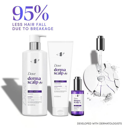 Dove Derma Scalp Thickening Shampoo and Conditioner – Density Boost with Niacinamide, Glycerin, Zinc & Peptides, 9.25 Fl Oz (Pack of 2) Avelisse