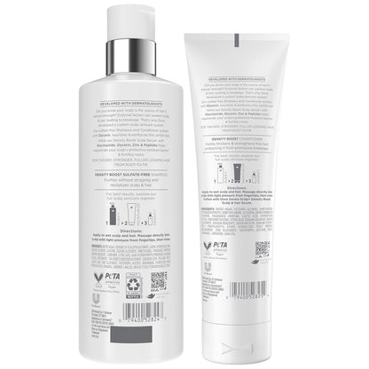 Dove Derma Scalp Thickening Shampoo and Conditioner – Density Boost with Niacinamide, Glycerin, Zinc & Peptides, 9.25 Fl Oz (Pack of 2) Avelisse