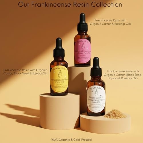 Frankincense Resin Infused Organic Castor & Rosehip Oils Face Age Defying Miracle Facial Moisturizer - Cold Pressed Serum, Natural Skincare, Hydrates Skin, 1 Fl Oz Avelisse
