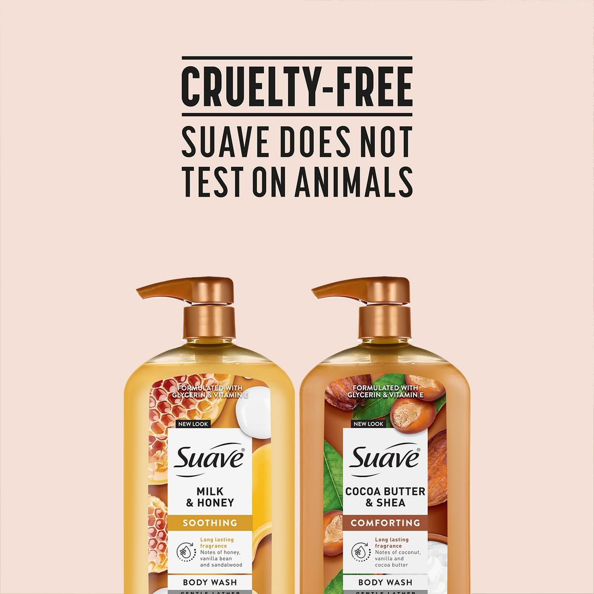 Suave Body Wash Variety Bundle – Milk & Honey 2-Pack & Cocoa Butter Shea, Gentle & Moisturizing Body Washes with Vitamin E, 30 Oz Each (3 Piece Set) Avelisse