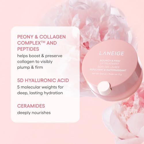 LANEIGE Bouncy & Firm Lip Treatment: Plumping & Firming Lip Care with Peony & Collagen Complex, Ceramide Capsules, & 5D Hyaluronic Acid - görsel 16