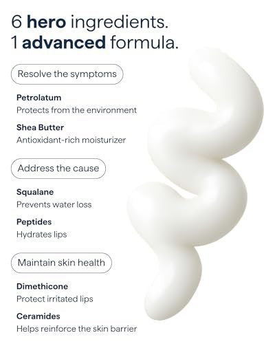 All-In-One Lip Treatment for Dry Lips | Hydrating Lip Balm Ointment with Ceramides, Peptides, and Dimethicone | Repairs Dry, Cracked Lips | By Dermatologist Dr. Shah | Remedy Science - görsel 9