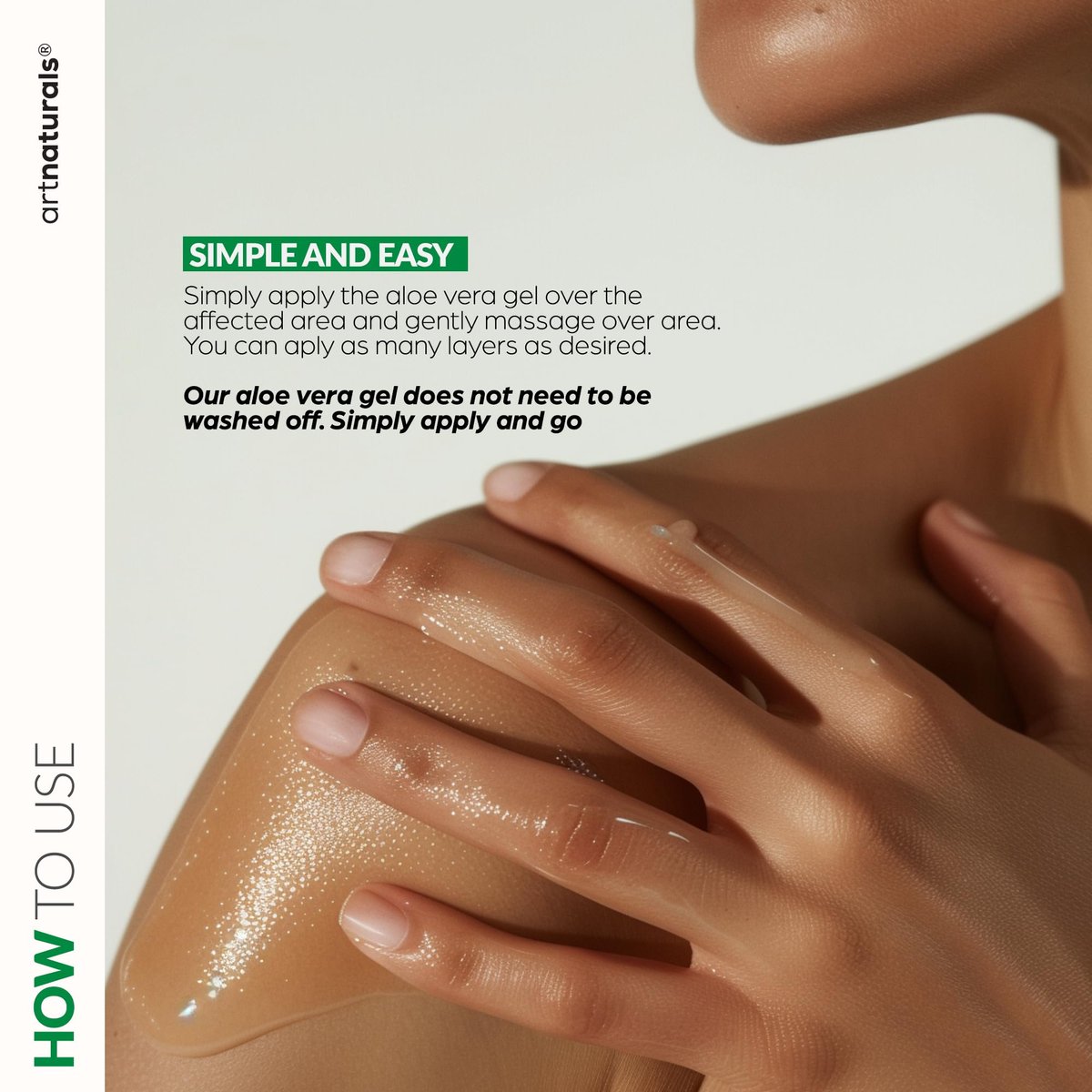 Artnaturals Aloe Vera Gel Set - JUMBO 20oz - Sunburn Relief & Hydration for Face, Body, Scalp & Hair - Calming Moisturizer After Sun Exposure - Freshly Harvested within 12 Hours - görsel 11