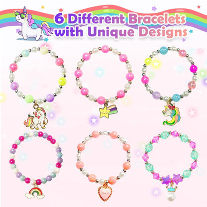 Unicorn Bath Bombs with Surprise Inside for Kids Girls - 6 Pack Natural Bubble Bath Set with Jewelry, Moisturizing Fun for Ages 4-8, Birthday Christmas Easter Gifts Avelisse